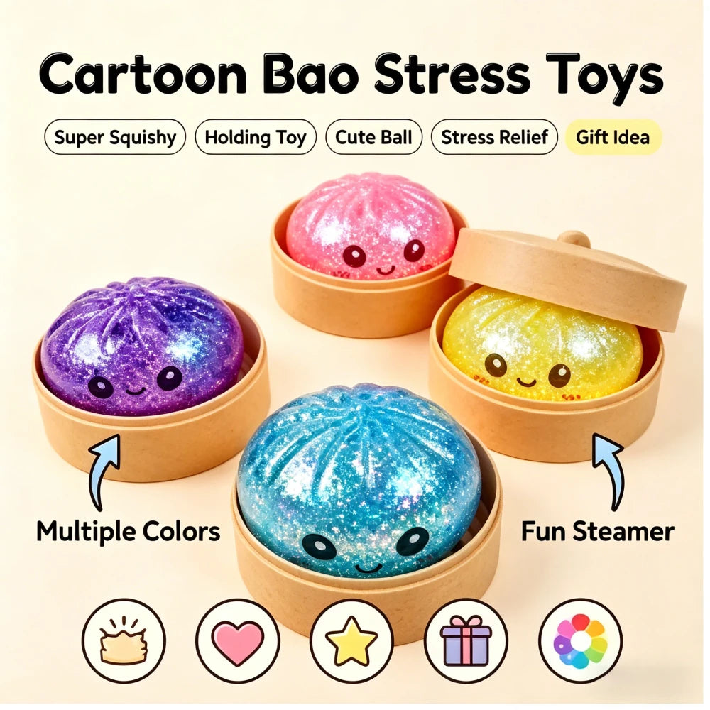 Steamed Bun Squeeze Toy