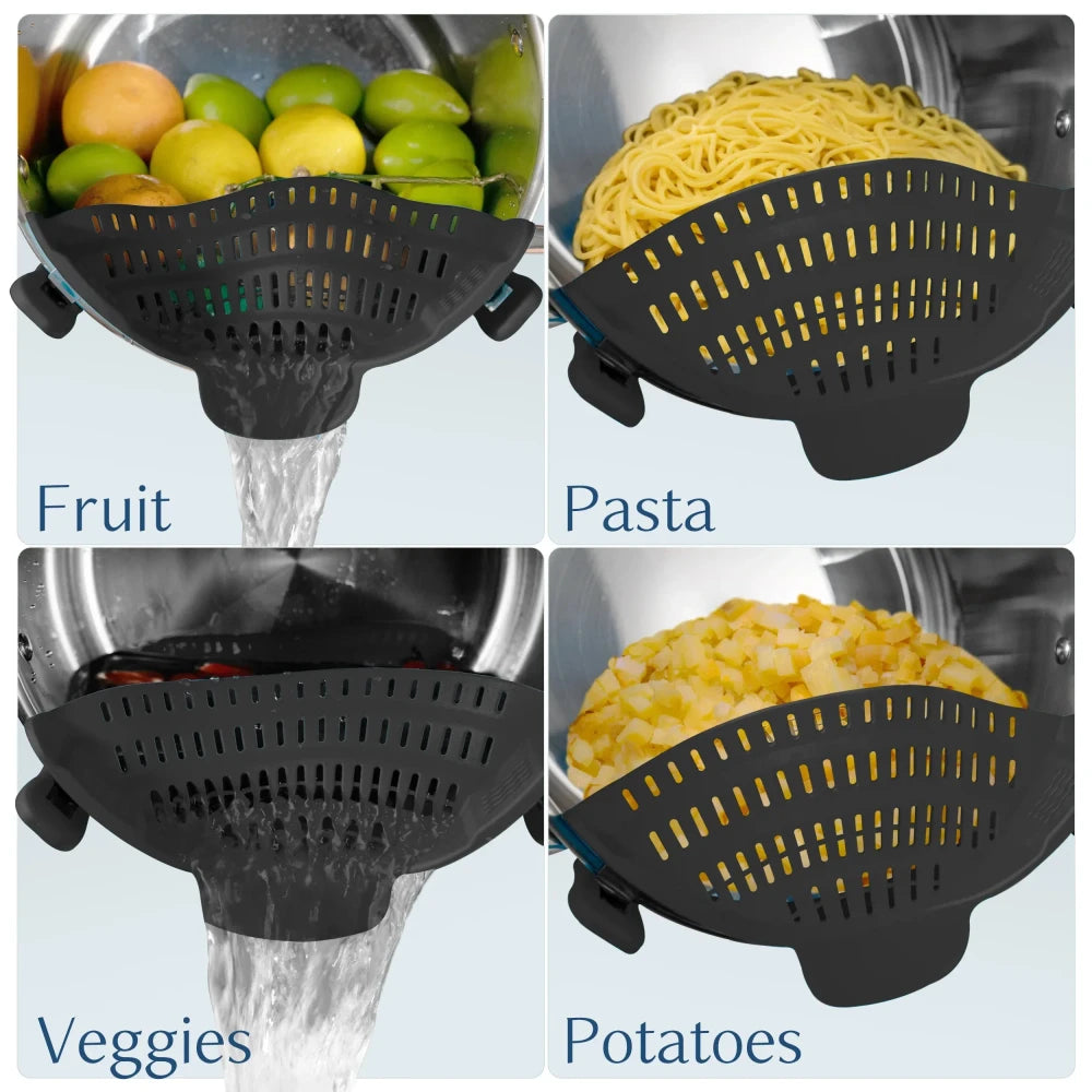 Silicone Clip On Pot Strainer