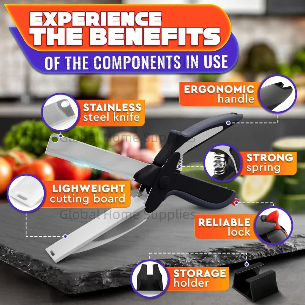 Kitchen Scissor Cutting Board Knife