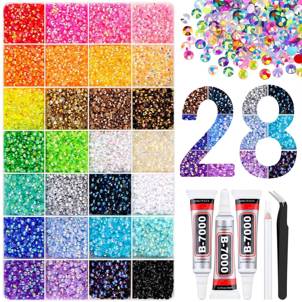 Resin Jelly Rhinestones Bedazzling Kit