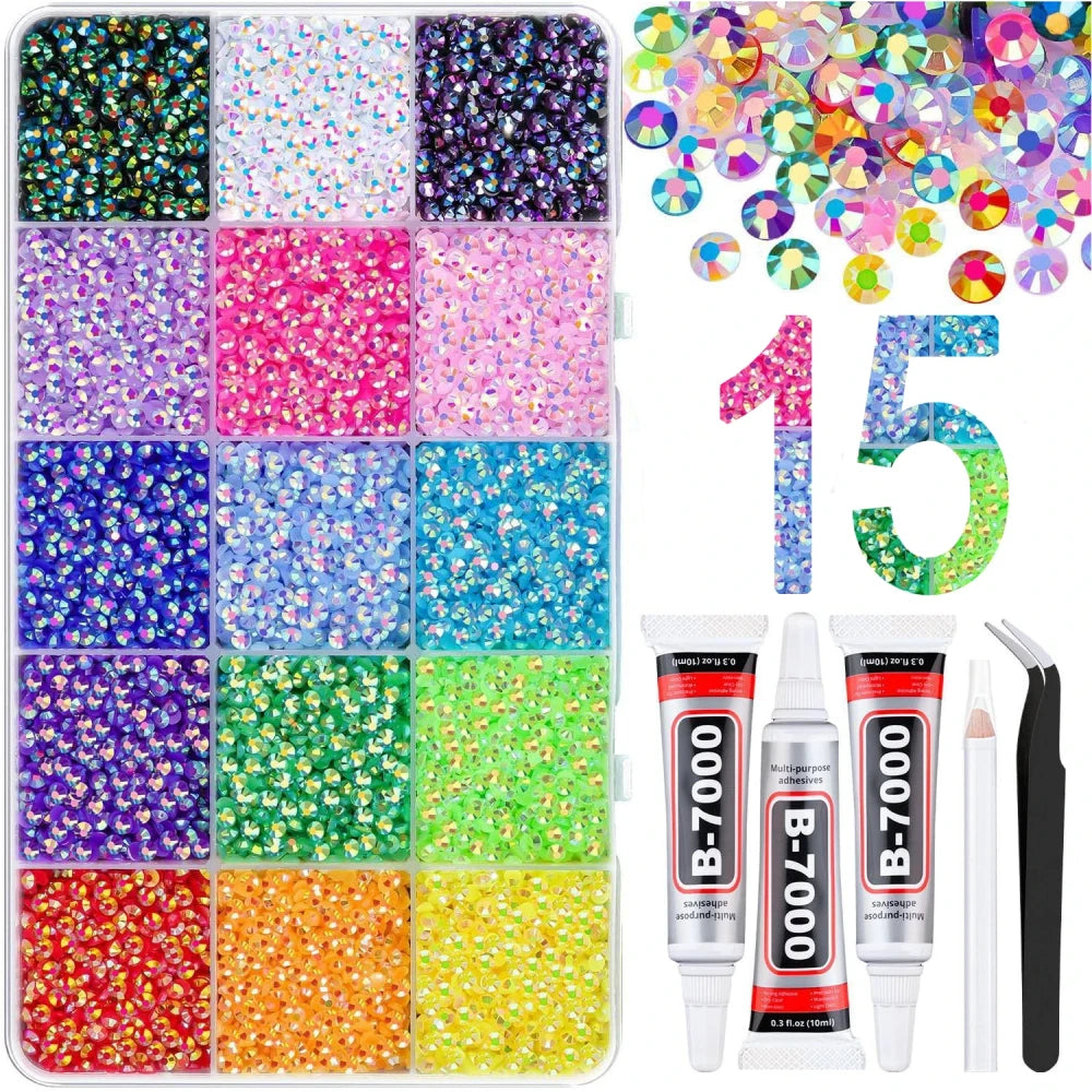 Resin Jelly Rhinestones Bedazzling Kit