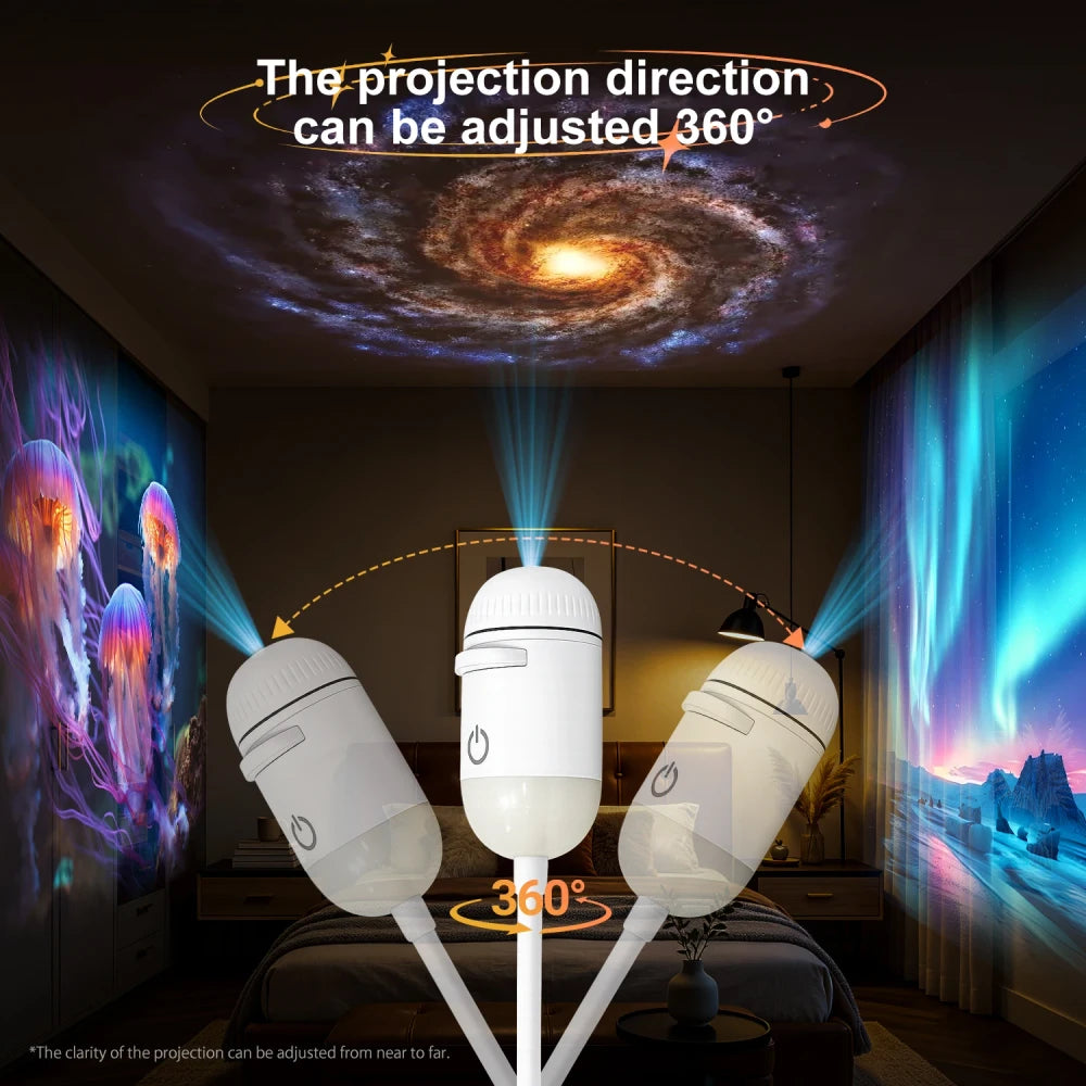USB Mini Galaxy Projector Night Light