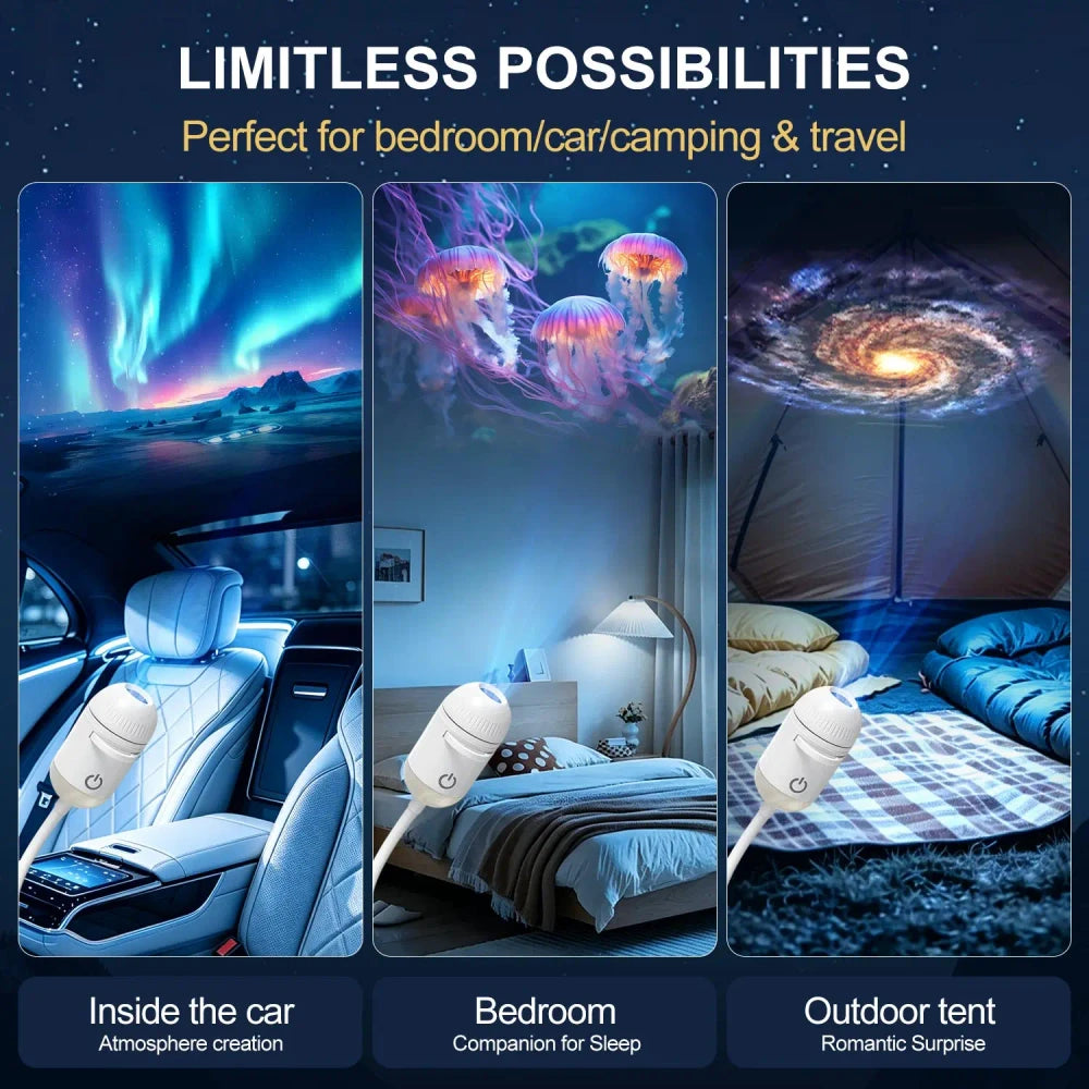 USB Mini Galaxy Projector Night Light
