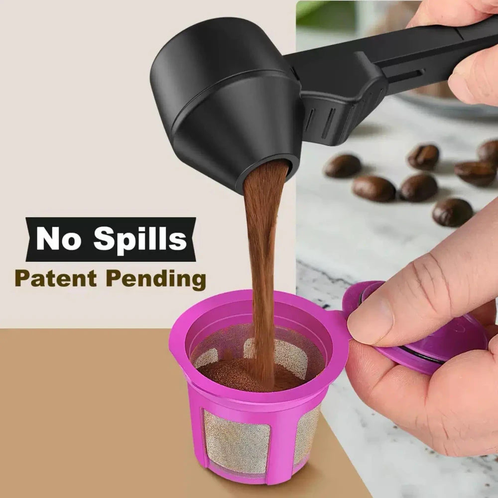 Sliding Powder Scoop with Funnel