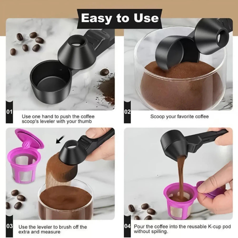 Sliding Powder Scoop with Funnel