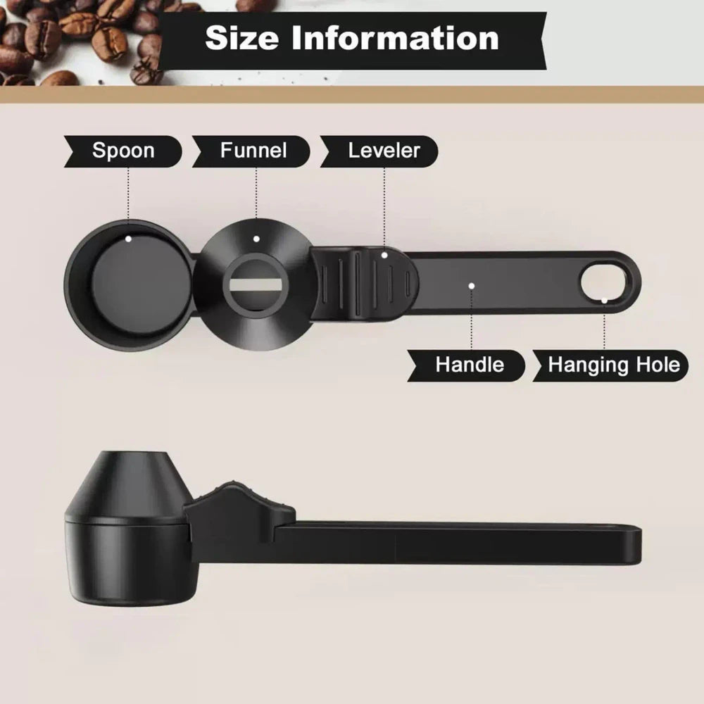 Sliding Powder Scoop with Funnel
