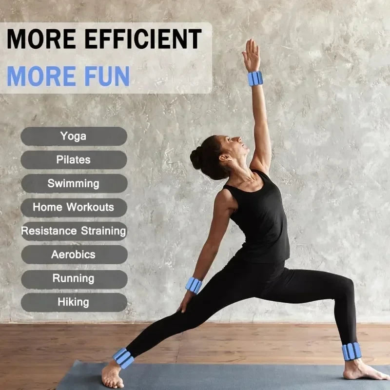 Adjustable Wearable Wrist and Ankle Weights