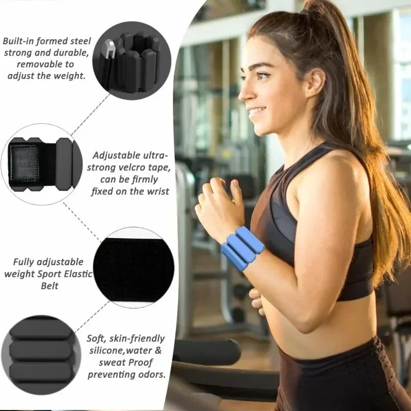 Adjustable Wearable Wrist and Ankle Weights
