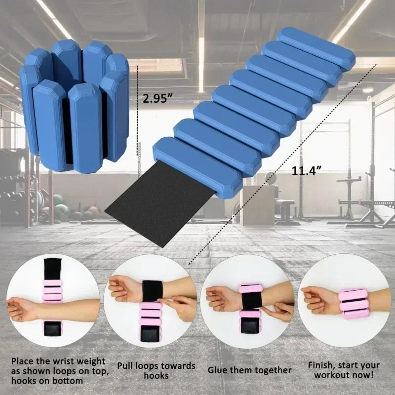 Adjustable Wearable Wrist and Ankle Weights