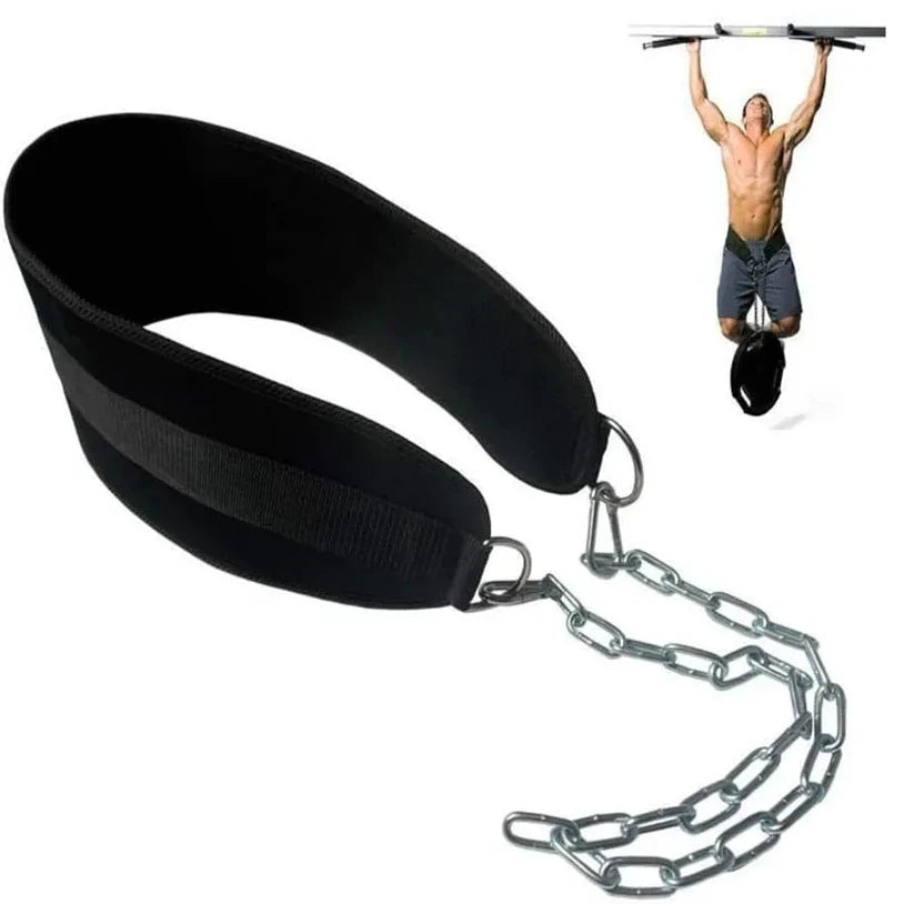 Weighted Dip Belt with Chain