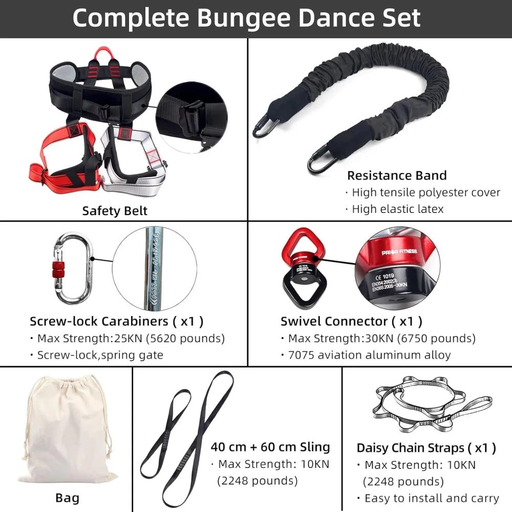 Heavy Duty Bungee Fitness Set