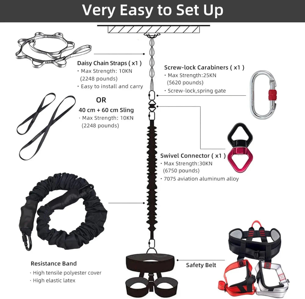 Heavy Duty Bungee Fitness Set