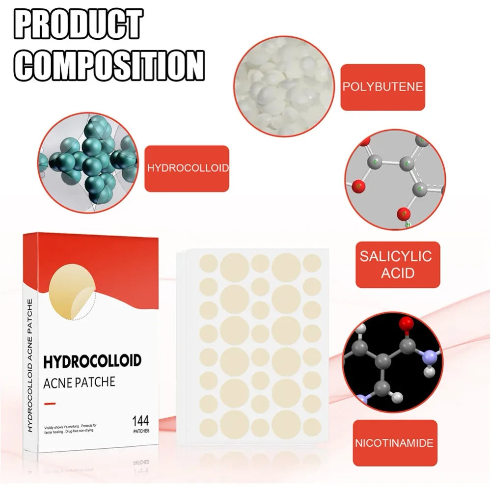 Hydrocolloid Acne Pimple Patch for Overnight Healing