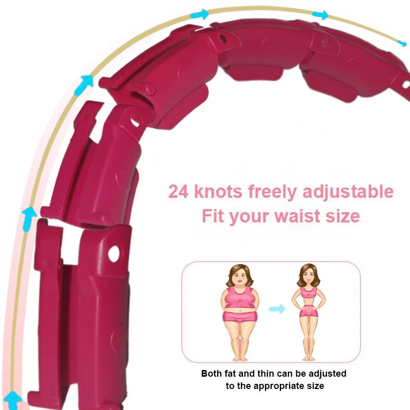 Adjustable Detachable Massage Exercise Hoop