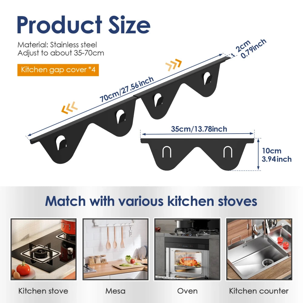 Stainless Steel Stove Gap Cover