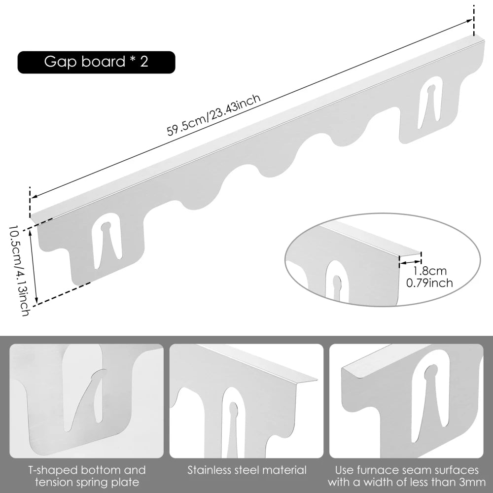 Stainless Steel Stove Gap Cover