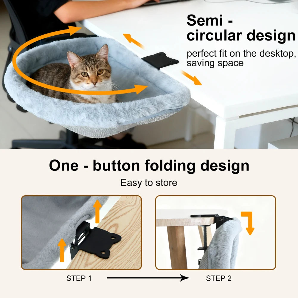 Folding Cat Desk Hammock