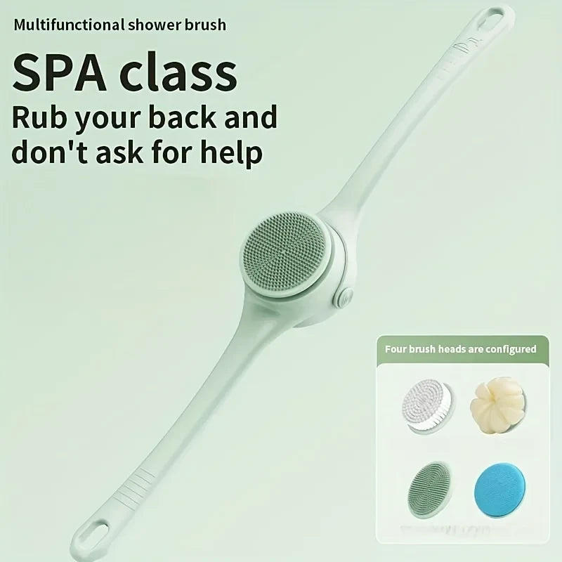 Electric Silicone Long Handle Bath Brush