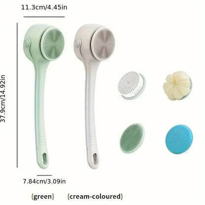 Electric Silicone Long Handle Bath Brush