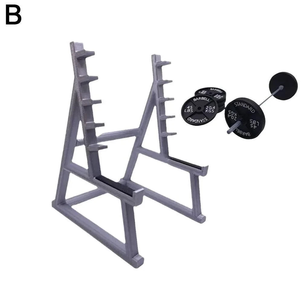Mini Barbell Rack Pen Holder