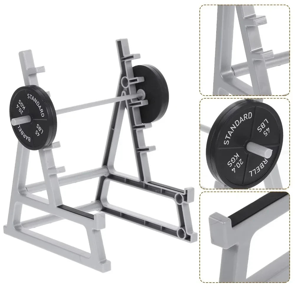 Mini Barbell Rack Pen Holder
