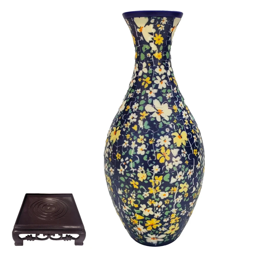3D Plastic Puzzle Flower Vase