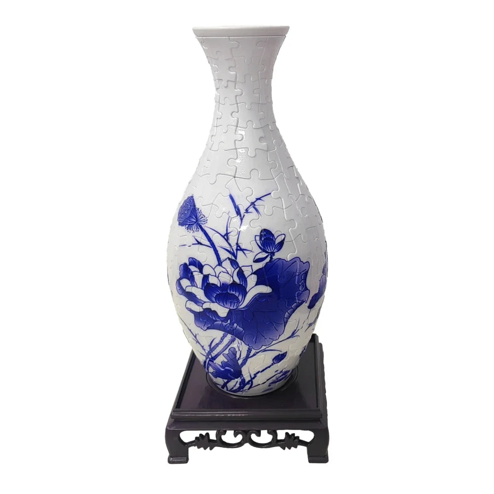 3D Plastic Puzzle Flower Vase