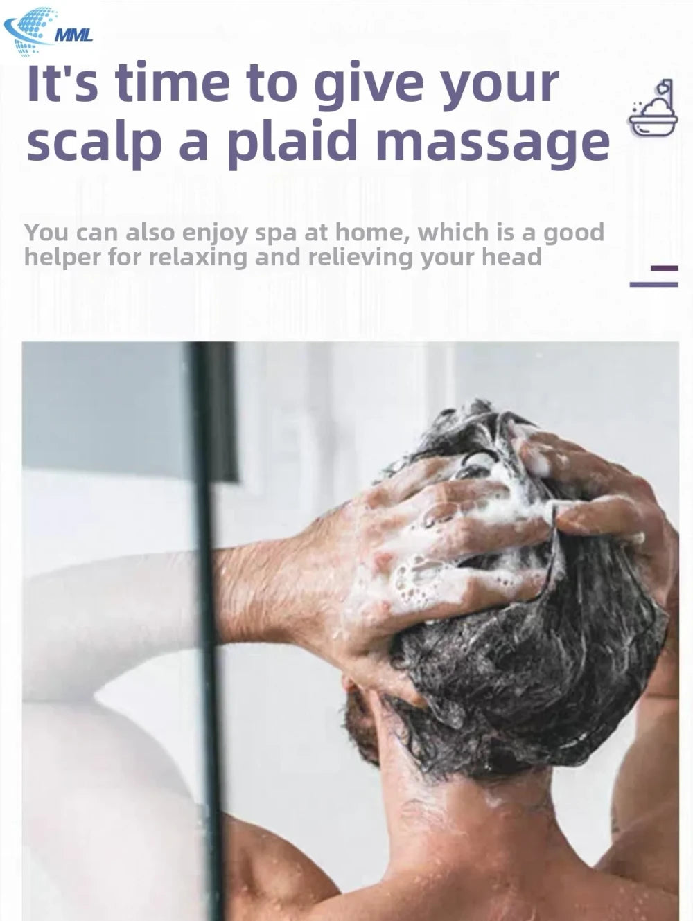 Silicone Scalp Massage Shampoo Brush