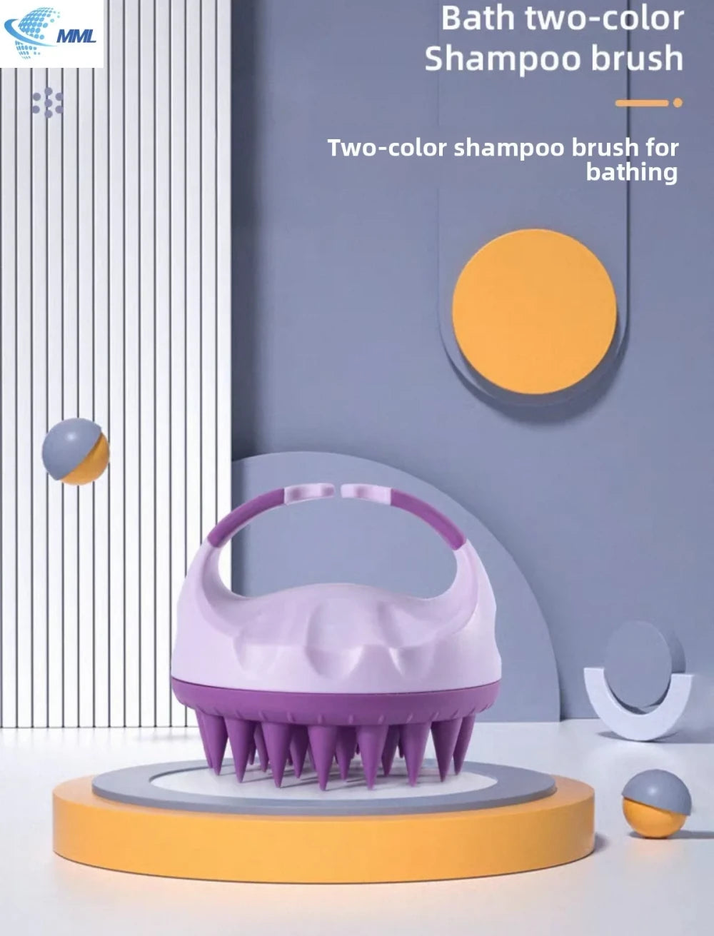 Silicone Scalp Massage Shampoo Brush
