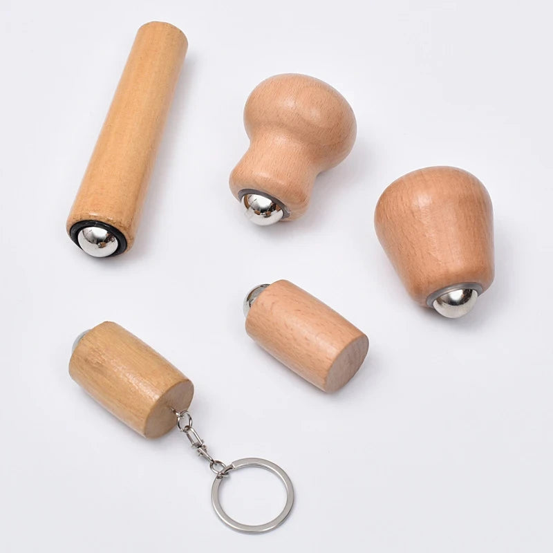 Wooden Facial Massage Roller